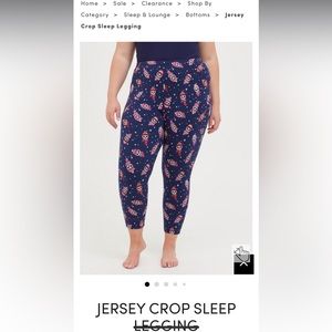 Torrid JERSEY CROP SLEEP LEGGING